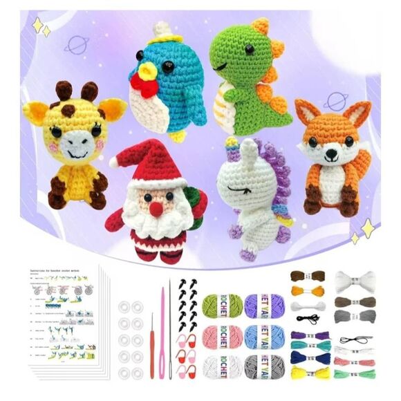 NEW IN PACKAGE DIY BEGINNERS CROCHET KIT - Picture 3 of 6